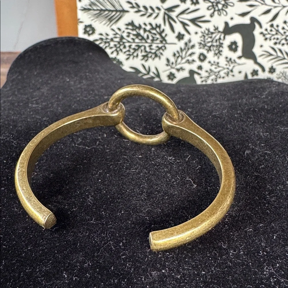 Giles &‎ Brother brass circle ring cuff bracelet